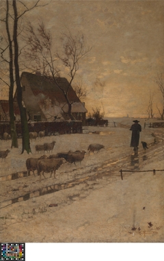 Winter Landscape near Dusseldorf by Richard Burnier