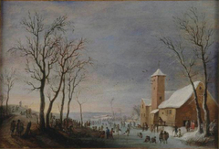 Winter Landscape by Robert van den Hoecke