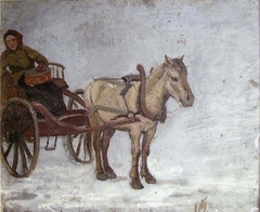 Woman in Cart