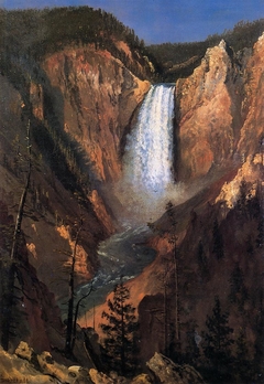 Yellowstone Falls by Albert Bierstadt
