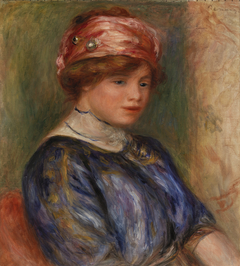 Young Woman in Blue, Bust (Jeune femme en corsage bleu, buste)