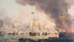 Zeeslag bij Kamperduin, 11 oktober 1797 by Robert Dodd