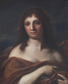 A Female Personification, holding Flowers by manner of Francesco Furini