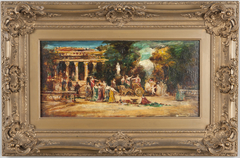 A Fête at Herculanum by Adolphe Joseph Thomas Monticelli