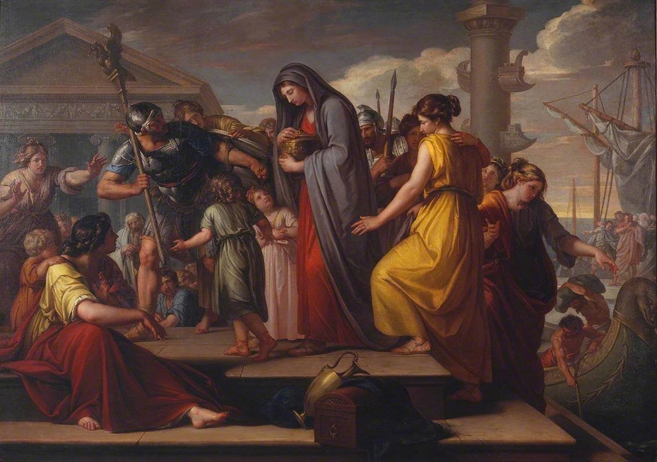 Agrippina Landing at Brindisium with the Ashes of Germanicus