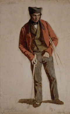 Allan Robertson, fl. 1847. Golf ball maker by Charles Lees