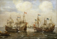 An Engagement Between the Spanish and the Dutch, circa 1630 by Cornelis Verbeeck