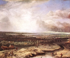 An Extensive Landscape with a Hawking Party