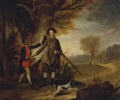 An Unknown Man, perhaps Charles Goring of Wiston (1744-1829), out Shooting with his Servant