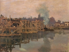 Argenteuil, the Bridge under Repair by Claude Monet
