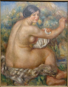 Banhista enxugando o braço direito by Auguste Renoir
