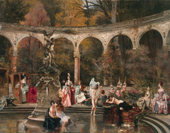 Bathing of Court Ladies in the 18th Century