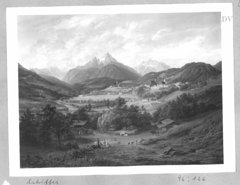 Berchtesgaden mit Watzmann by Anton Schiffer
