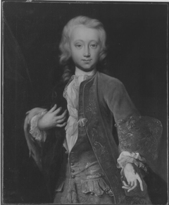 Bildnis des Markgrafen Karl Wilhelm Friedrich von Brandenburg-Ansbach (1712-1757) als Erbprinz im Alter von 13 Jahren by Johann Christian Sperling