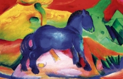 Blue horse by Franz Marc