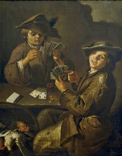 Boys Playing Cards
