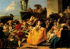 Carnival Scene by Giovanni Domenico Tiepolo