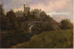 Castle on a River, Sunset by Richard Moynan