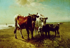 Cattle on a Beach by Henry Schouten