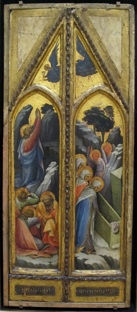 Christ in the Garden of Gethsemane; The Three Marys at the Tomb