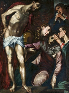 Christ meets Mary on the way of the cross by Francesco Vanni