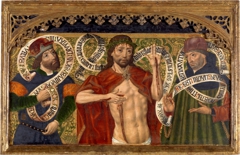 Christ of Mercy between the Prophets David and Jeremiah by Diego de la Cruz