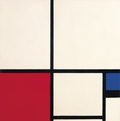Composition in Colours / Composition No. I with Red and Blue by Piet Mondrian