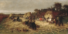 Corn Husking at Nantucket by Eastman Johnson