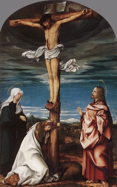 Crucifix with Mary, Mary Magdalen and St John the Evangelist by Hans Burgkmair the Elder