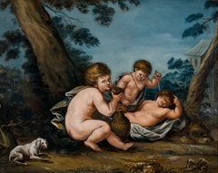 Cupids Playing by Michael Toppelius