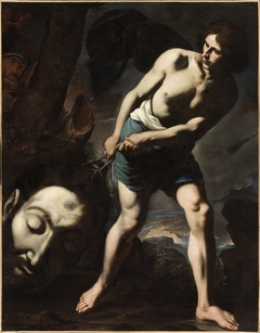 David with the Head of Goliath by Andrea Vaccaro