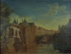 De Weerdpoort met de Zandbrug te Utrecht by Anonymous