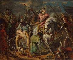Death of Gaston de Foix in the Battle of Ravenna on 11 April 1512