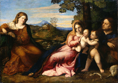 Die Heilige Familie mit der heiligen Katharina