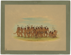 Dog Dance - Sioux by George Catlin