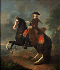 Equestrian Portrait of Maria Amalia of Saxony by Francesco Liani