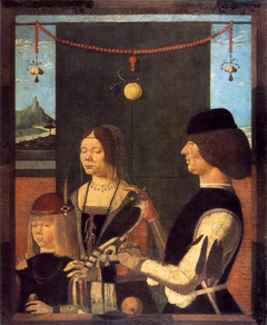 Familienbildnis by Ferraresischer Maler um 1480