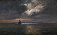Fiord at Sunset by Johan Christian Dahl