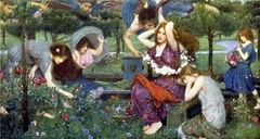 Flora and the Zephyrs by John William Waterhouse