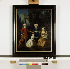 Four children of the Van Bylandt family by Theodorus Caenen