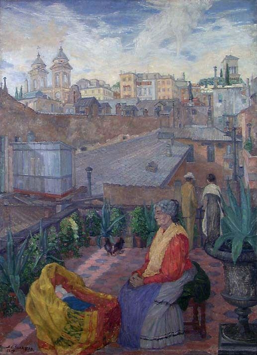 From a Terrace in Rome