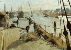 From the port of Copenhagen II by Albert Edelfelt