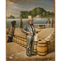 George Shoemaker Inspecting Flour for the Port of Georgetown by James Alexander Simpson