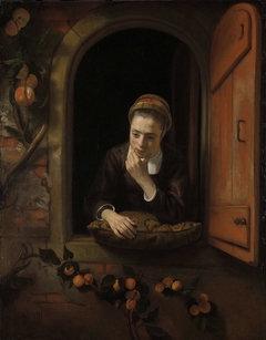 Girl at a Window, known as ‘The Daydreamer’ by Nicolaes Maes
