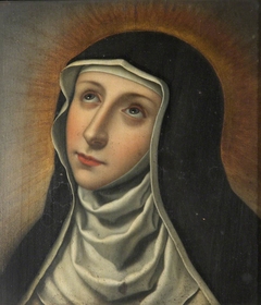 Head of a Female Saint by Anonymous