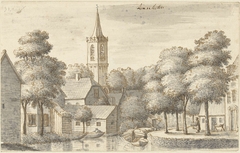 Het dorp Linschoten by Joseph Adolf Schmetterling