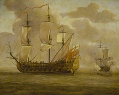 HMS Woolwich before a light breeze by Willem van de Velde the Elder