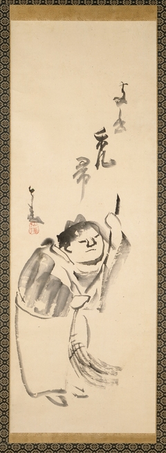 Jittoku and Kanzan by Sengai