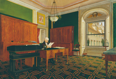 Kaiser Franz I. in seinem Arbeitszimmer by Johann Stephan Decker