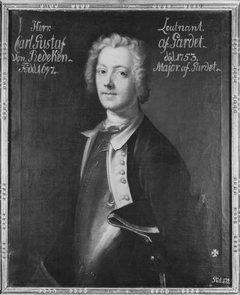 Karl Gustav von Redeken, 1697-1753 by Johan Henrik Scheffel